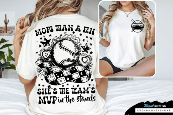 Baseball Mom Back Front SVG Design: A Complete Creative Asset