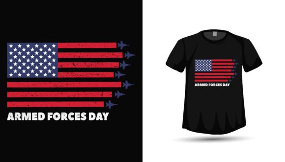 Celebrate with Purpose: 4th July Armed Forces T-Shirt Design