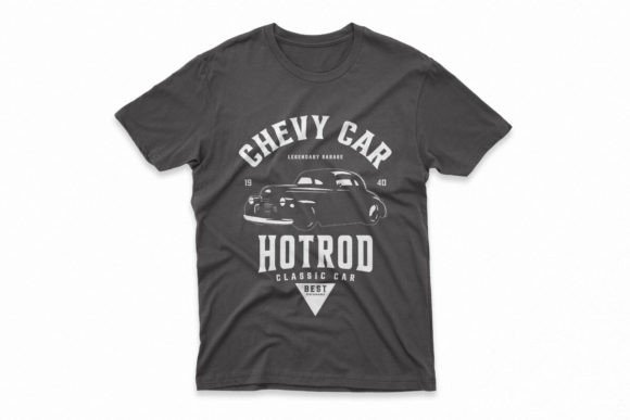 Chevy Hotrod Car T-shirt Design Vector: A Timeless Asset