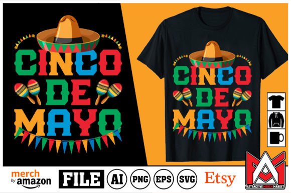 Cinco de Mayo T-Shirt Design: Vibrant Graphics for Every Project