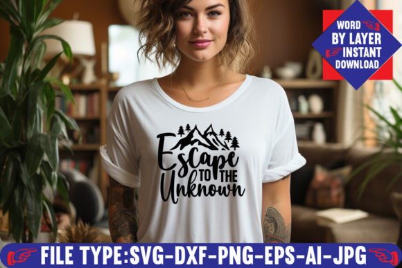 Escape to the Unknown Svg Design: A Creative Asset