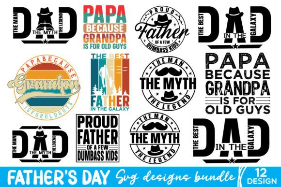 Father's Day PNG,DAD Svg Design Bundle