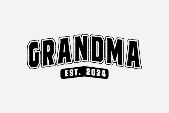 Grandma Est 2024: Varsity Typography for Modern Design