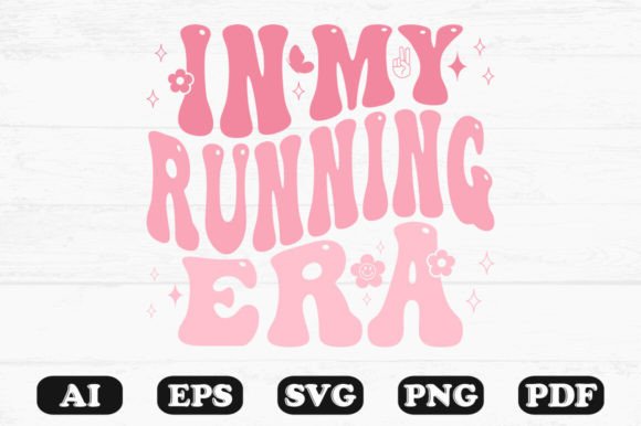 In My Running Era T-shirt Design: A Groovy SVG Bundle