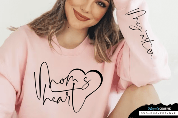 My Heart Sleeve SVG: Mom SVG Design for Meaningful Creations
