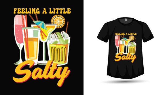 Refresh Your Merch: The Summer Salty Drink Lover Tshirt Design