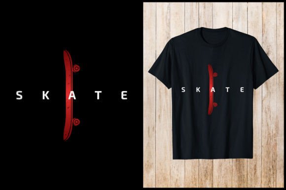 Skateboard T-shirt Design: A Modern Graphic Design Asset