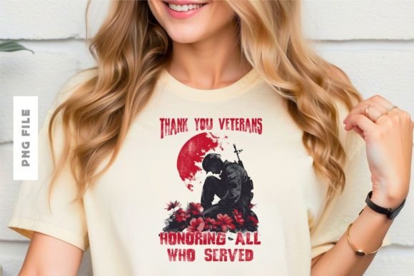 Thank You Veterans T-shirt Design PNG: A Designer's Asset
