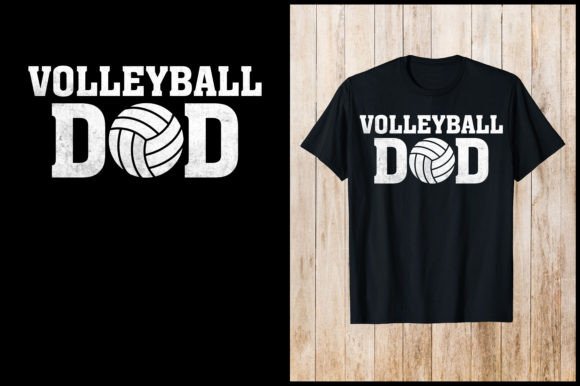 Volleyball Dad T-Shirt Design: A Professional Asset
